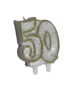 CANDELINE 50° ANNIVERSARIO GLITTER PZ.1