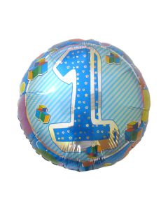 PALLONCINO 1° COMPLEANNO AZZURRO PZ.1