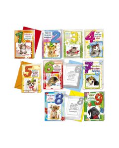 Biglietto Compleanno Animali N.9 R146