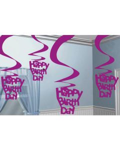 DECORAZIONE COMPLEANNO SPIRALE PZ.5