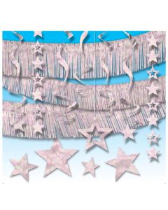 KIT FESTONE STELLE IRIDESCENTE PZ.21