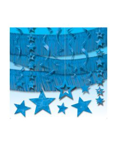 KIT FESTONE STELLE BLU PZ.21