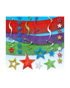 KIT FESTONE STELLE MULTICOLOR PZ.21