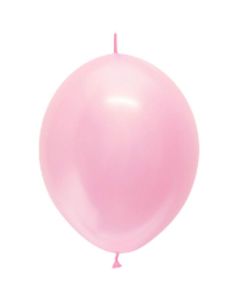 Palloncino Rosa (409) Link 12" Pz.25 Colore Satinato Cm.30