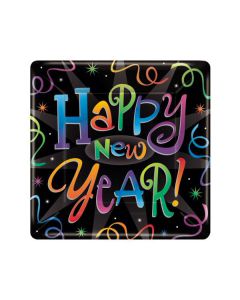 PIATTO QUADRATO HAPPY NEW YEAR PZ.8