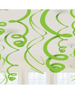 DECORAZIONE VERDE SPIRALE PZ.12