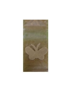 NASTRO ORGANZA FARFALLE AVORIO PZ.1