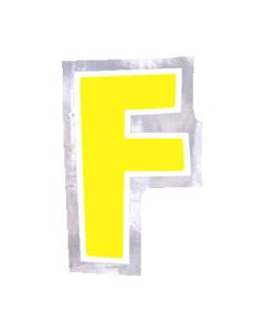 Adesivo Lettera F Pz.48