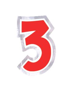 Adesivo Numero 3 Pz.48