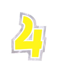 Adesivo Numero 4 Pz.48