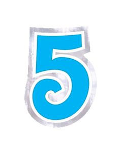 Adesivo Numero 5 Pz.48