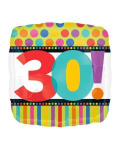 PALLONCINO 30° COMPLEANNO DOTS PZ.1