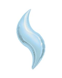 PALLONCINO CURVE AZZURRO (15") PZ.5