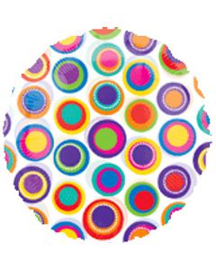 PALLONCINO COLORFUL DOTS (18") PZ.1