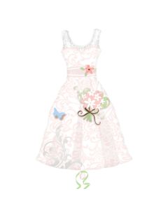 PALLONCINO MATRIMONIO VESTITO SPOSA PZ.1