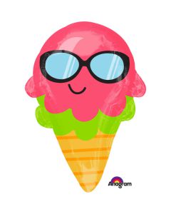 PALLONCINO CONO GELATO CON OCCHIALI PZ.1