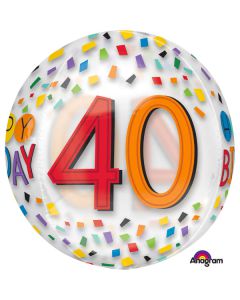 PALLONCINO 40° COMPLEANNO ORBZ PZ.1