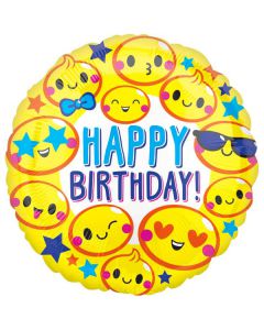 PALLONCINI COMPLEANNO EMOTICONS FUN PZ.1