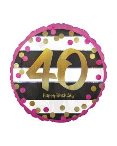 PALLONCINO 40° COMPLEANNO MILESTONE PZ.1