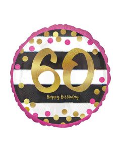 PALLONCINO 60° COMPLEANNO MILESTONE PZ.1