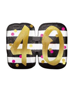 PALLONCINO 40° COMPLEANNO MILESTONE PZ.1