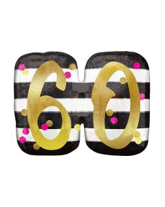 PALLONCINO 60° COMPLEANNO MILESTONE PZ.