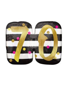 PALLONCINO 70° COMPLEANNO MILESTONE PZ.