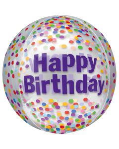 PALLONCINO COMPLEANNO CONFETTI ORBZ PZ.1