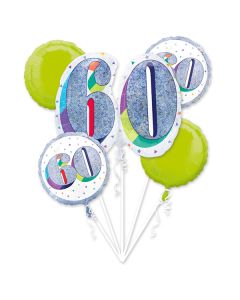 PALLONCINO 60° COMPLEANNO BOUQUET