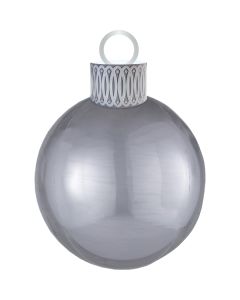 Palloncino Palla Natale Argento Pz.1