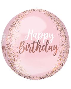 PALLONCINO COMPLEANNO ROSEGOLD ORBZ PZ.1