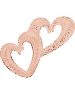 Palloncino Cuore Doppio Rose Gold Pz.1