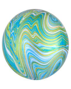 PALLONCINO ORBZ MARMO BLU E VERDE PZ.1