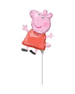 Palloncini Peppa Pig Pz.5 Mylar Mini Shape Da Saldare Esclusa Bacchetta 9"/22cm W 12"/30cm H