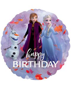 Palloncini Frozen Compleanno Pz.1 Mylar Tondo 18"/45cm W X 18"/45cm H
