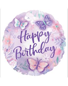 Palloncini farfalle e fiori birthday pz1
