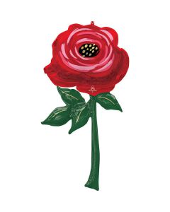 Palloncino rosa rossa dipinta pz.1
