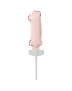 Palloncino 1 compleanno rosa pz.1
