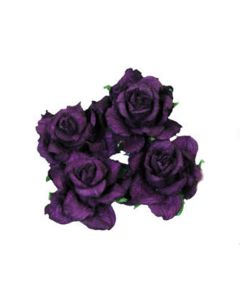 ROSE IN CARTA VIOLA PZ.4