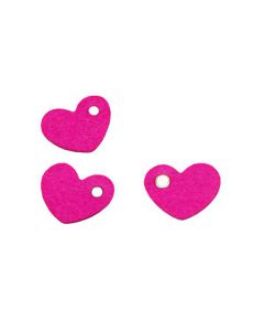 CUORE IN FELTRO FUXIA PZ.12