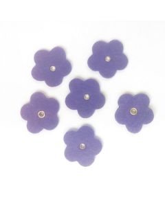 FIORE IN FELTRO VIOLA PZ.12