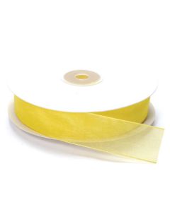 NASTRO ORGANZA GIALLO CHIARO PZ.1
