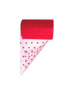 TULLE POIS ROSSO PZ.1