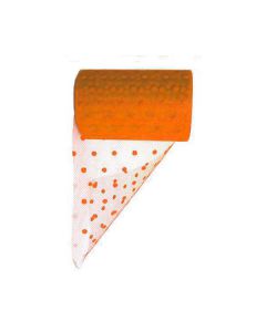 TULLE POIS ARANCIO PZ.1