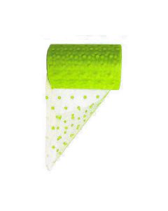 TULLE POIS VERDE LIME PZ.1