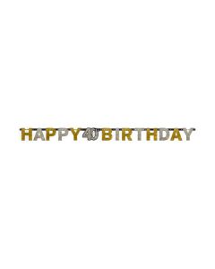 FESTONE 40° COMPLEANNO GOLD PZ.1