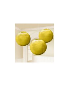 FESTONE LANTERNA SFERA ORO PZ.3
