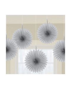 DECORAZIONE ROSONE ARGENTO PZ.5