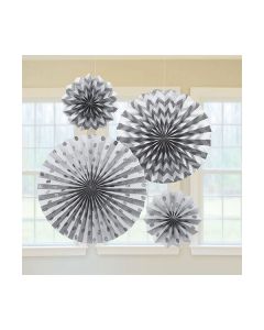 DECORAZIONE ROSONE ARGENTO PZ.4