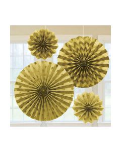 DECORAZIONE ROSONE ORO PZ.4